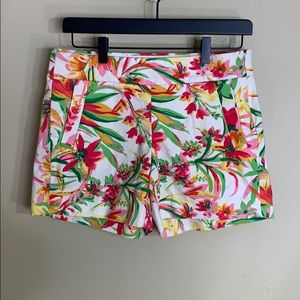 J‎ crew factory floral high rise shorts